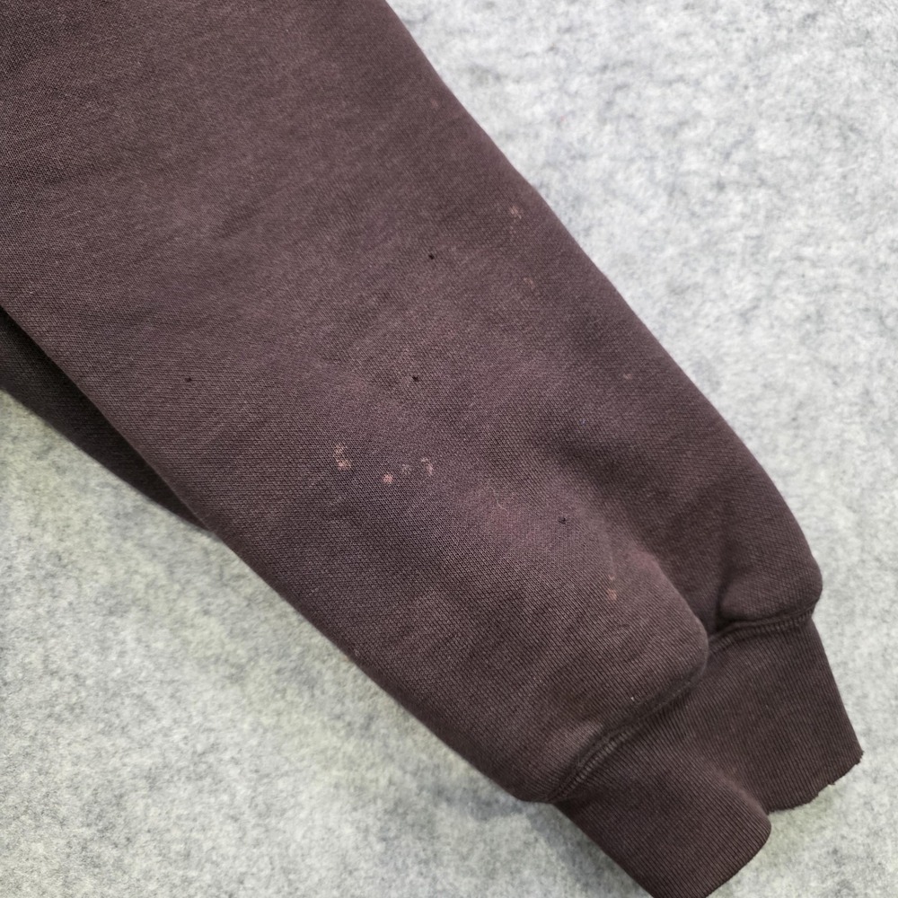 Carhartt Hoodie Mens XL Brown Lined Workwear Sweatshirt Pullover FADED J170 - Picture 10 of 16